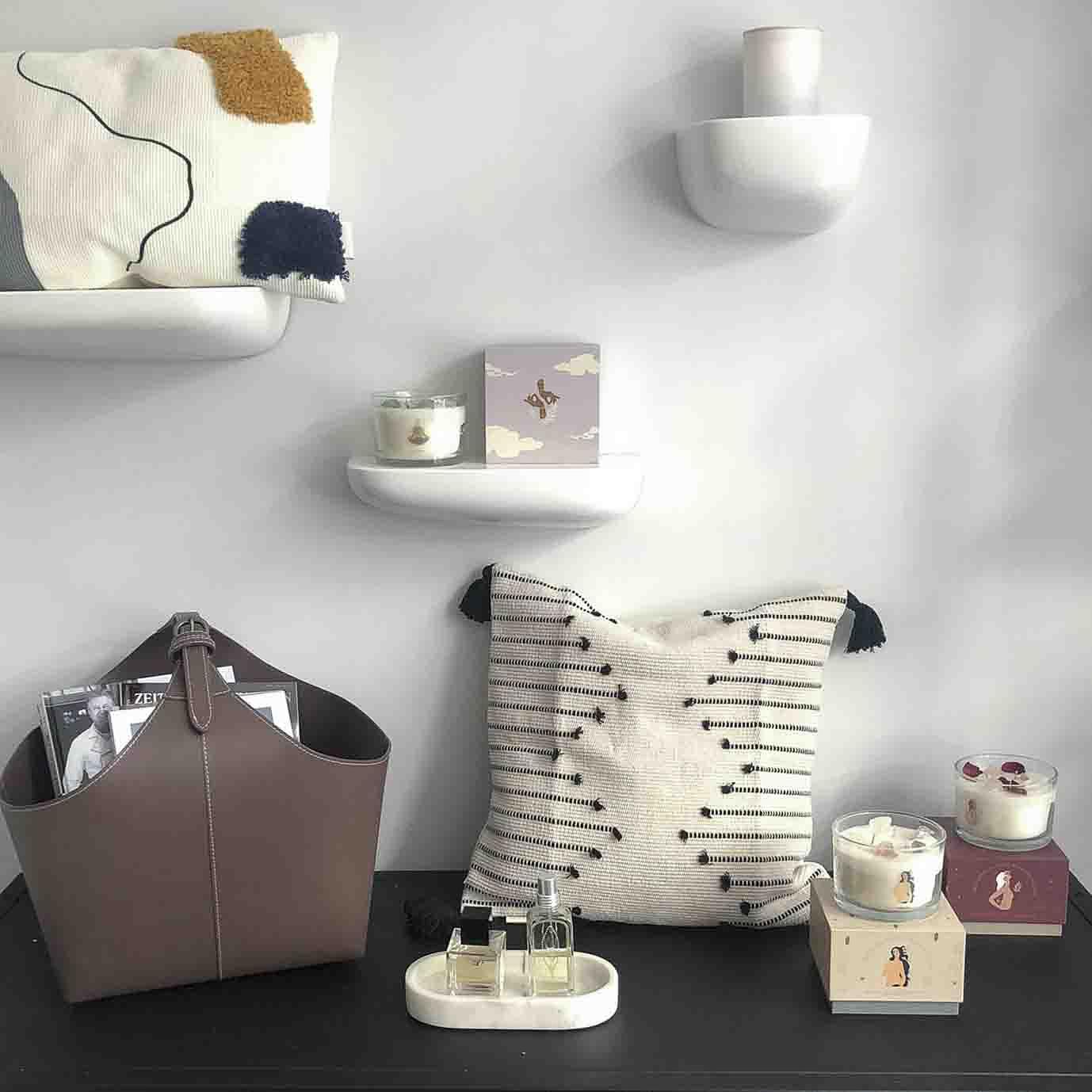 Marble tray Oval White 2