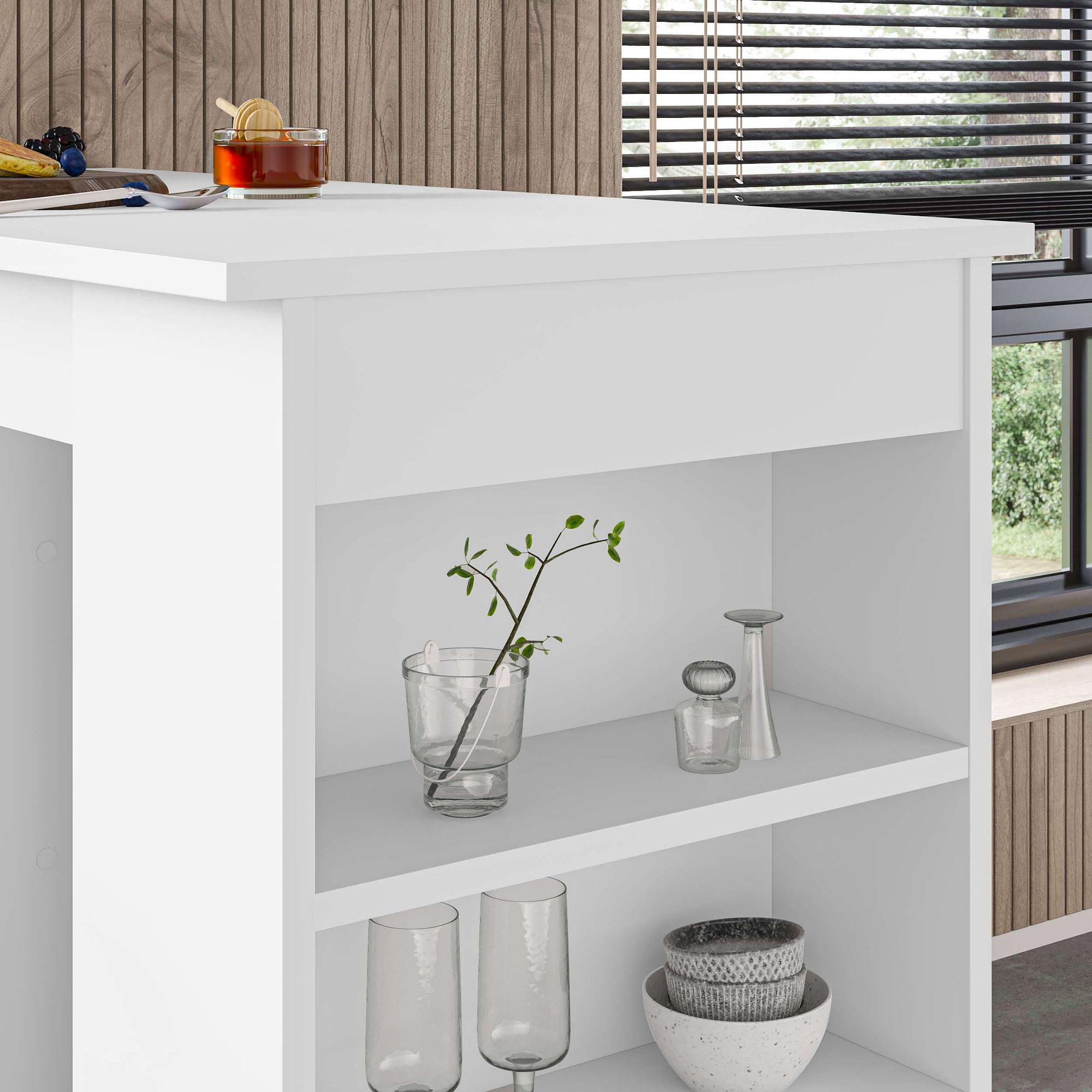 Swallow Bartisch Holzfurnier Weiß 3