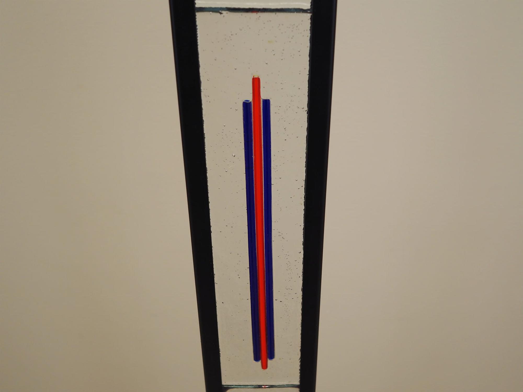 Stehlampe Metall Glas 1970er Jahre 8