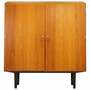 Vintage cabinet teak wood beige 1970s 0