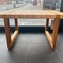 BMO488S Tischbank Eichenholz Rattan Natur 3