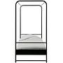 Children's bed metal black 4