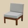 Loungesessel Akazie Massiv Taupe 0