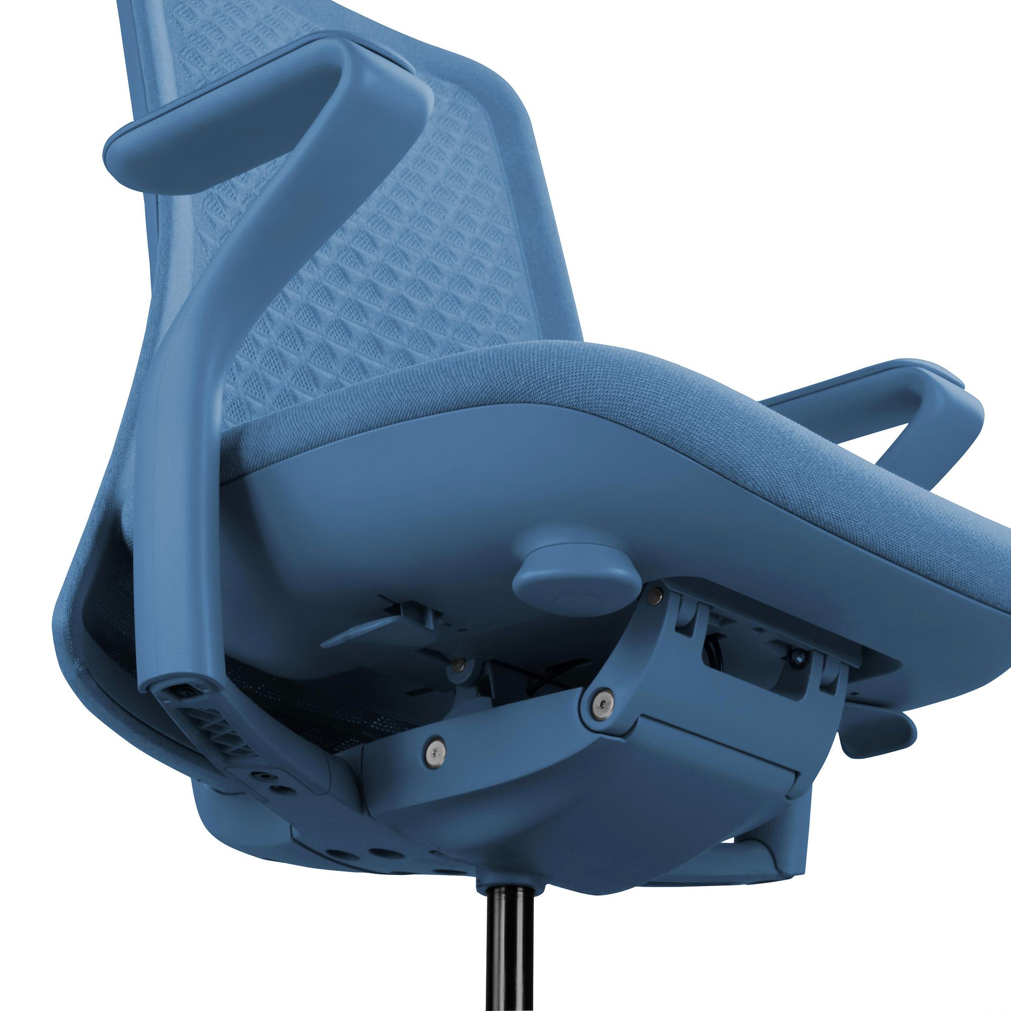 VERVIO Bürostuhl Netzstoff Blau 9