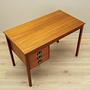 Schreibtisch Teakholz Braun 1970er Jahre 5