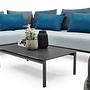 Caro Garten Lounge-Set Anthrazit Blau 6