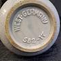 Vintage Keramik Krug Weiß Bunt 3