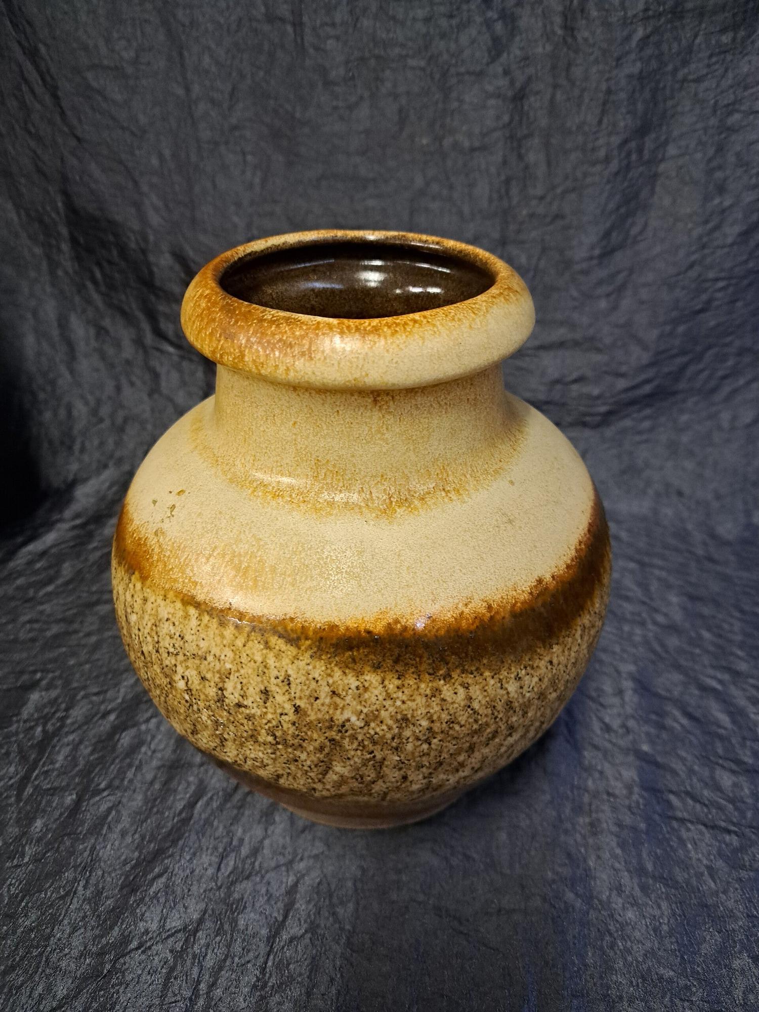 Vintage Keramikkrug Braun Beige 2