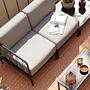 Hadley Outdoor Couchtisch Anthracite Grey Steel 60 x 70 cm 3