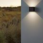 Calpino Type A LED Wall Light Clear Glass Cast Aluminum Black 2