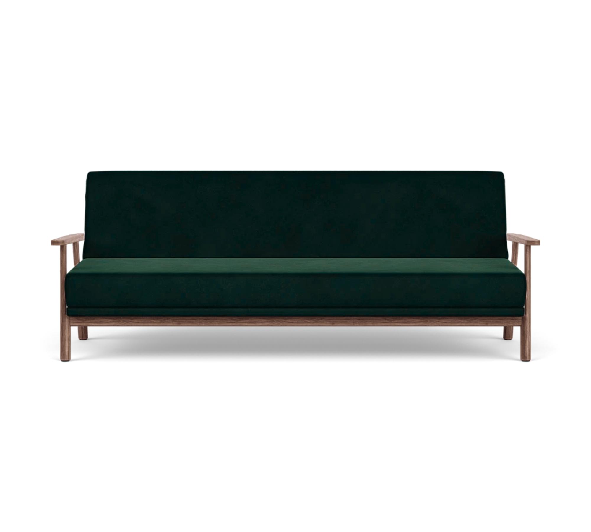Archie Schlafsofa Velour Lux Dark Green 0