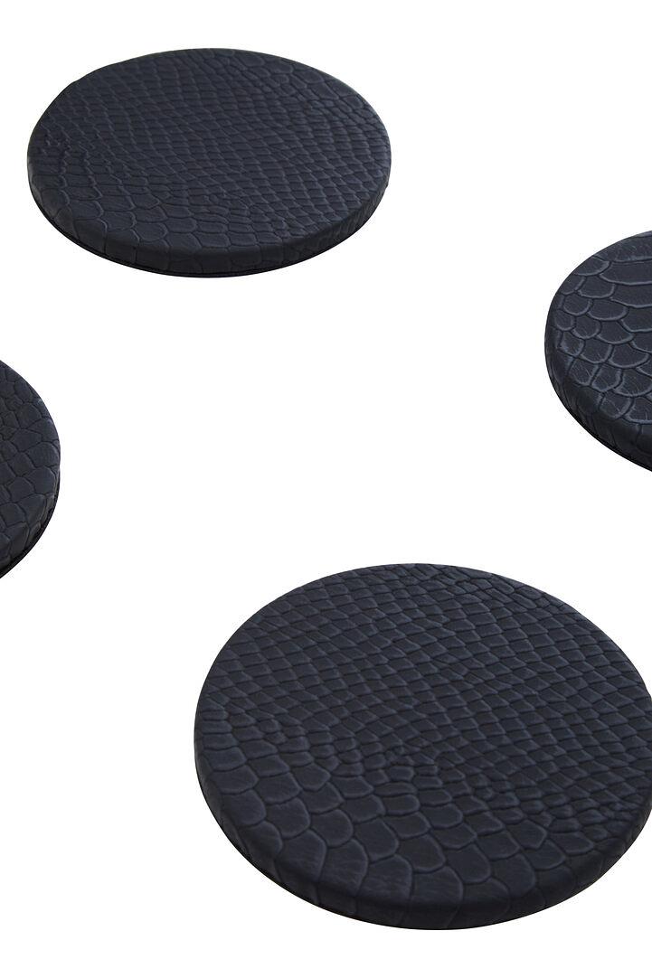 Mixology-Set con sottobicchieri nero 6