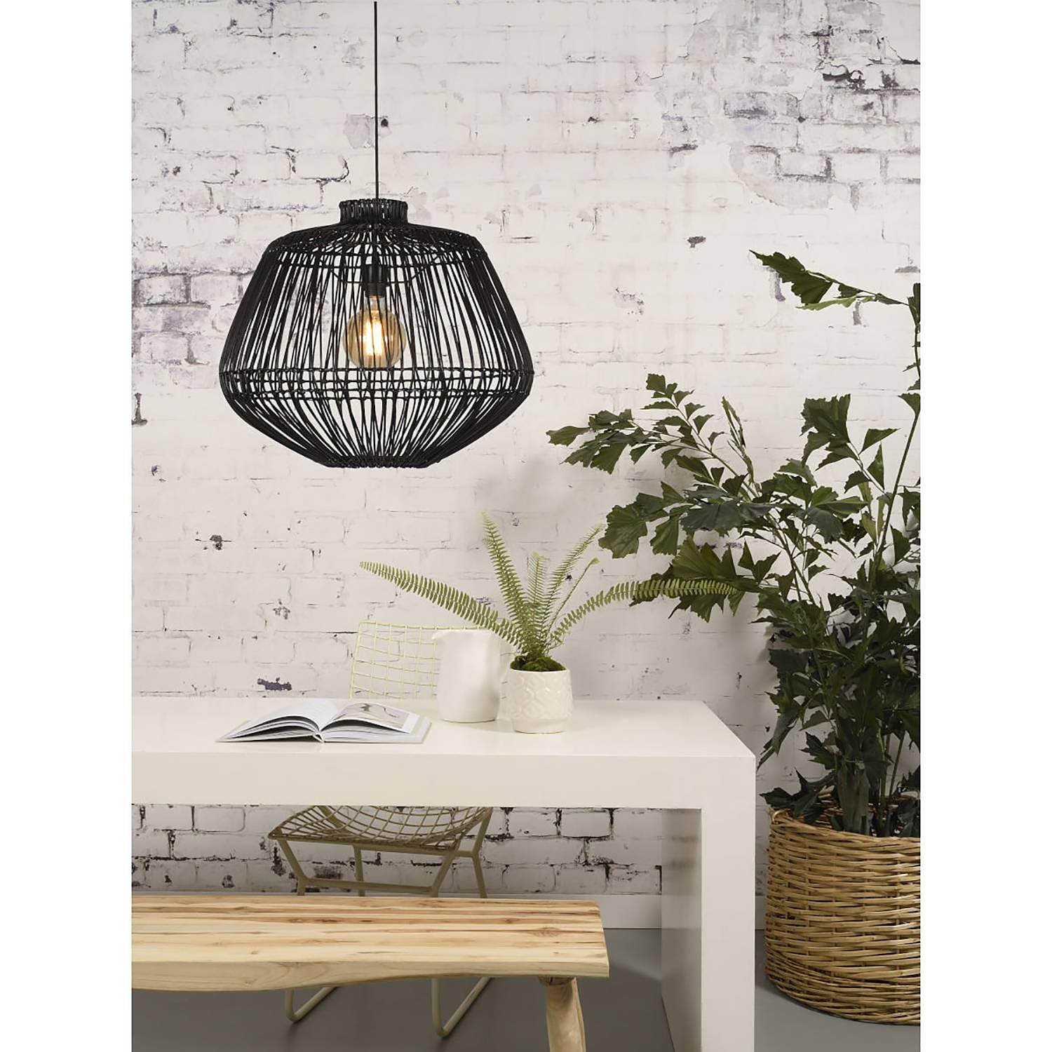 1-Flame Pendant Lamp Madagascar Bamboo Solid 1