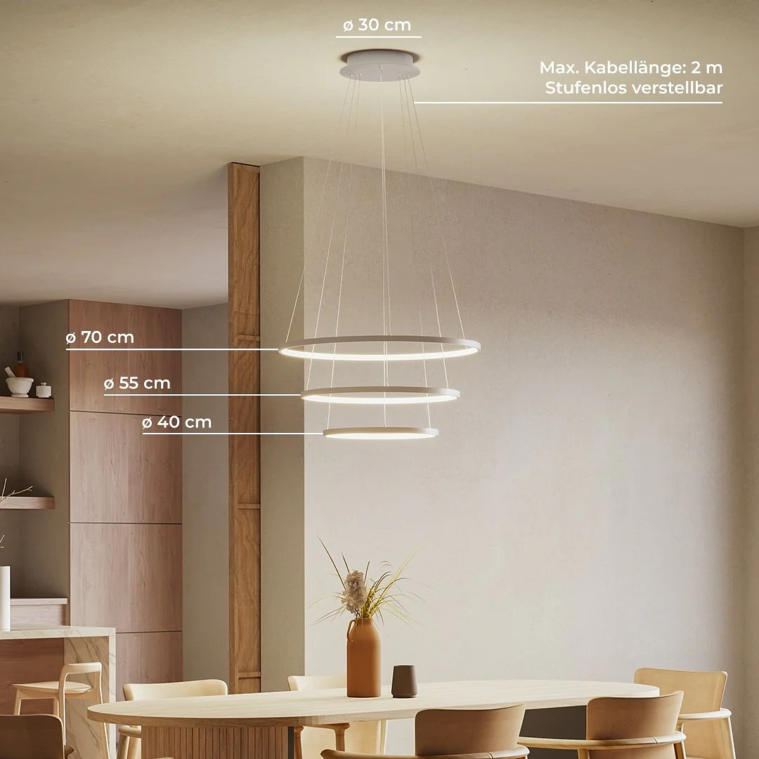 Ring-shaped LED pendant lamp OUREA White 7
