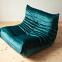 Togo Lounge Set 3 pezzi Velluto Petrolio 6