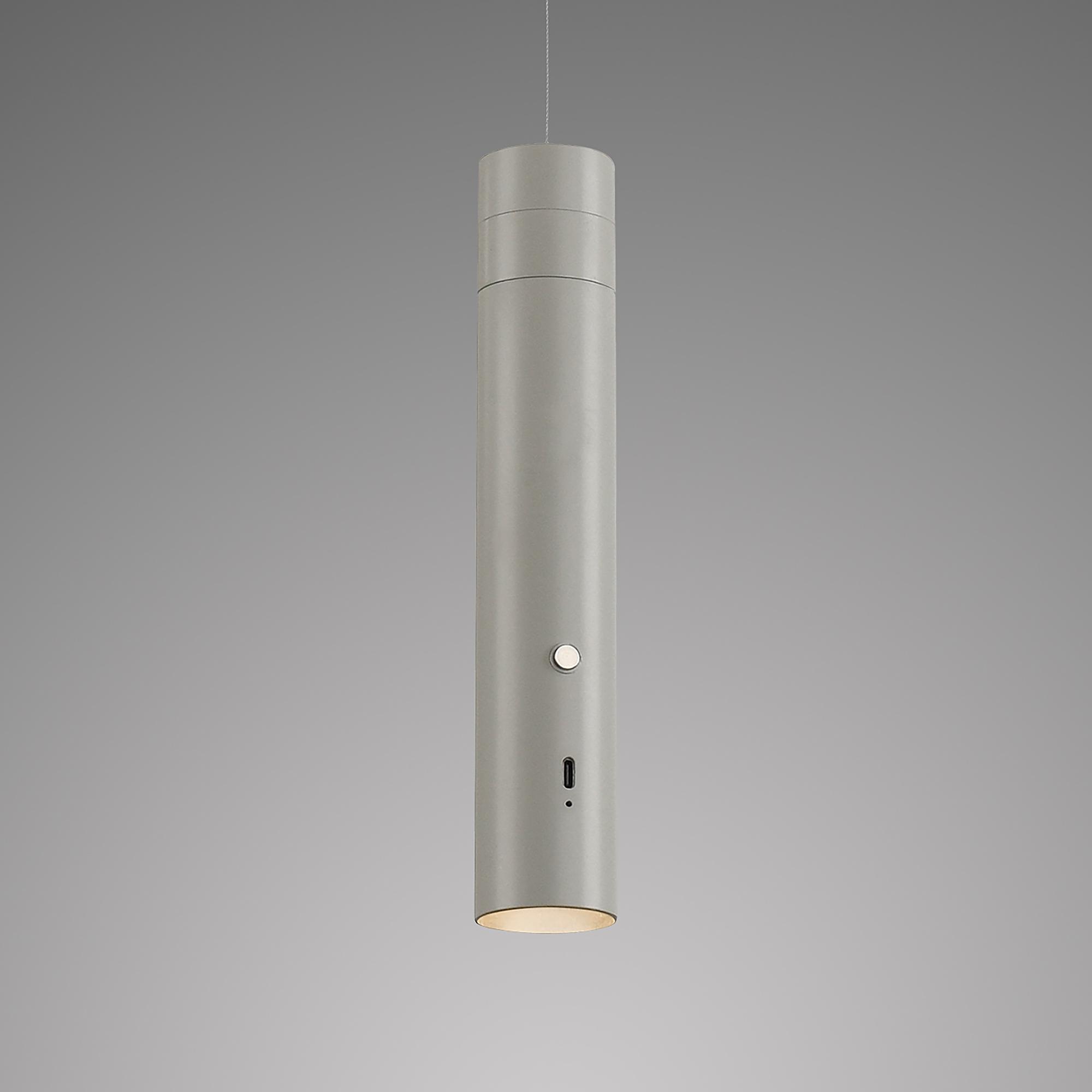 LED-Pendelleuchte Attach Grau 1
