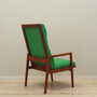 Armchair Teak wood Textile Green 1970s 5
