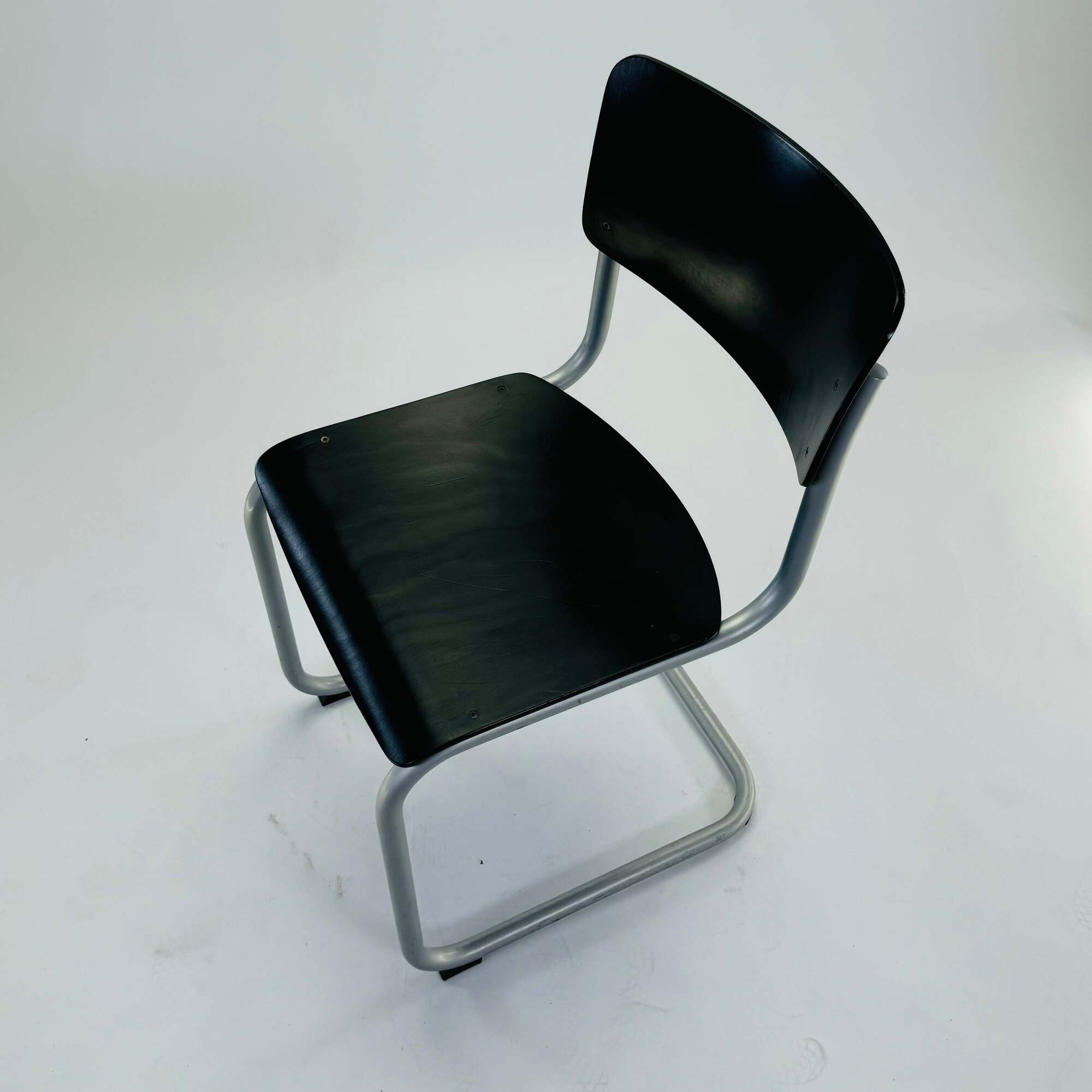 Thonet S 43 Freischwinger Stahl Holz Schwarz 5