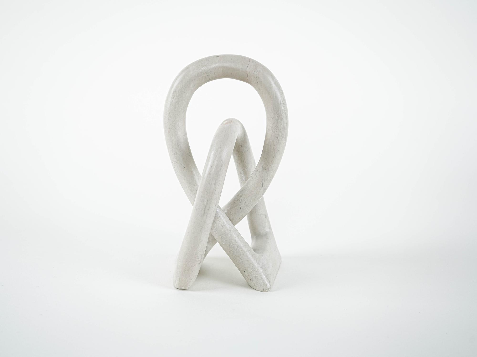 Sculpture Abstract White 1980s 3