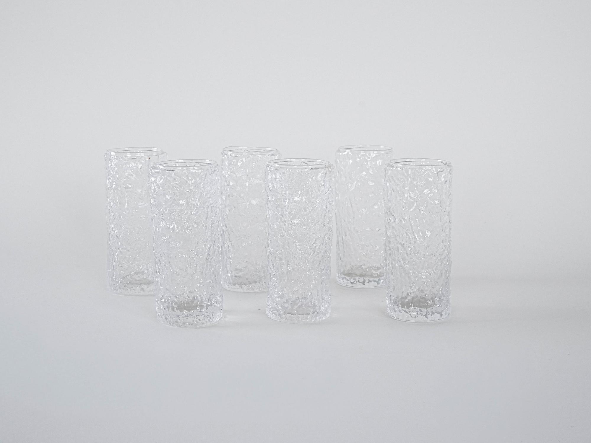 Glasses set of 6 1970s 2