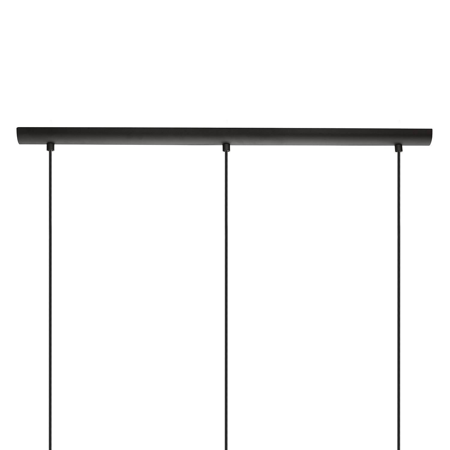 Roccaforte III Pendant Lamp Steel Black 3-light 2