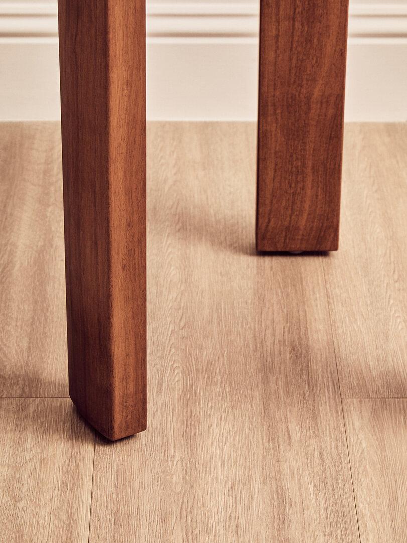 Palermo Round Marble Side Table Natural Wood 5