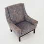 Vintage Sessel Buchenholz Textil Violett 1960er Jahre 6