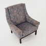 Vintage armchair beech wood textile violet 1960s 6