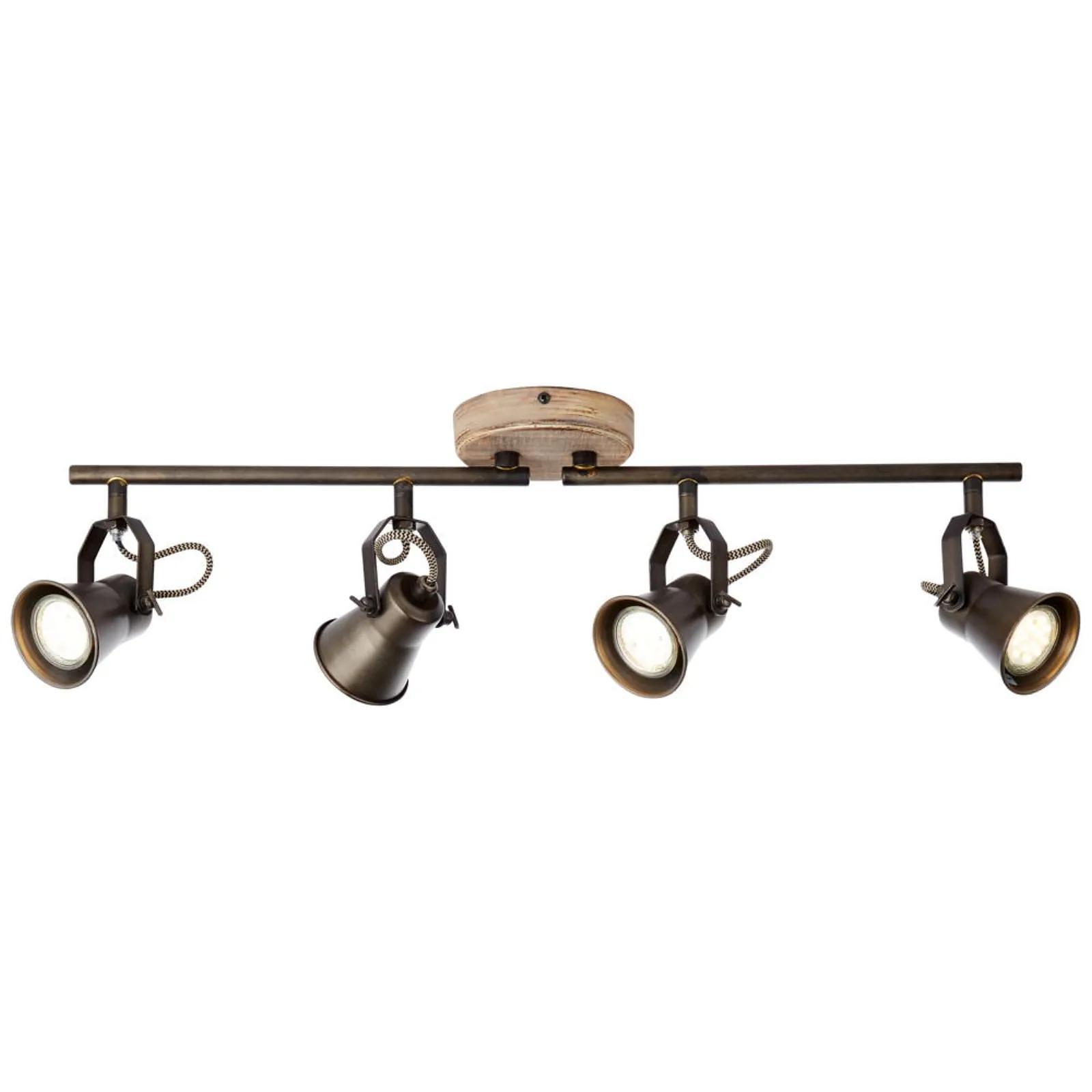 Ceiling lamp Seed II Steel Pine solid 4-flame 1