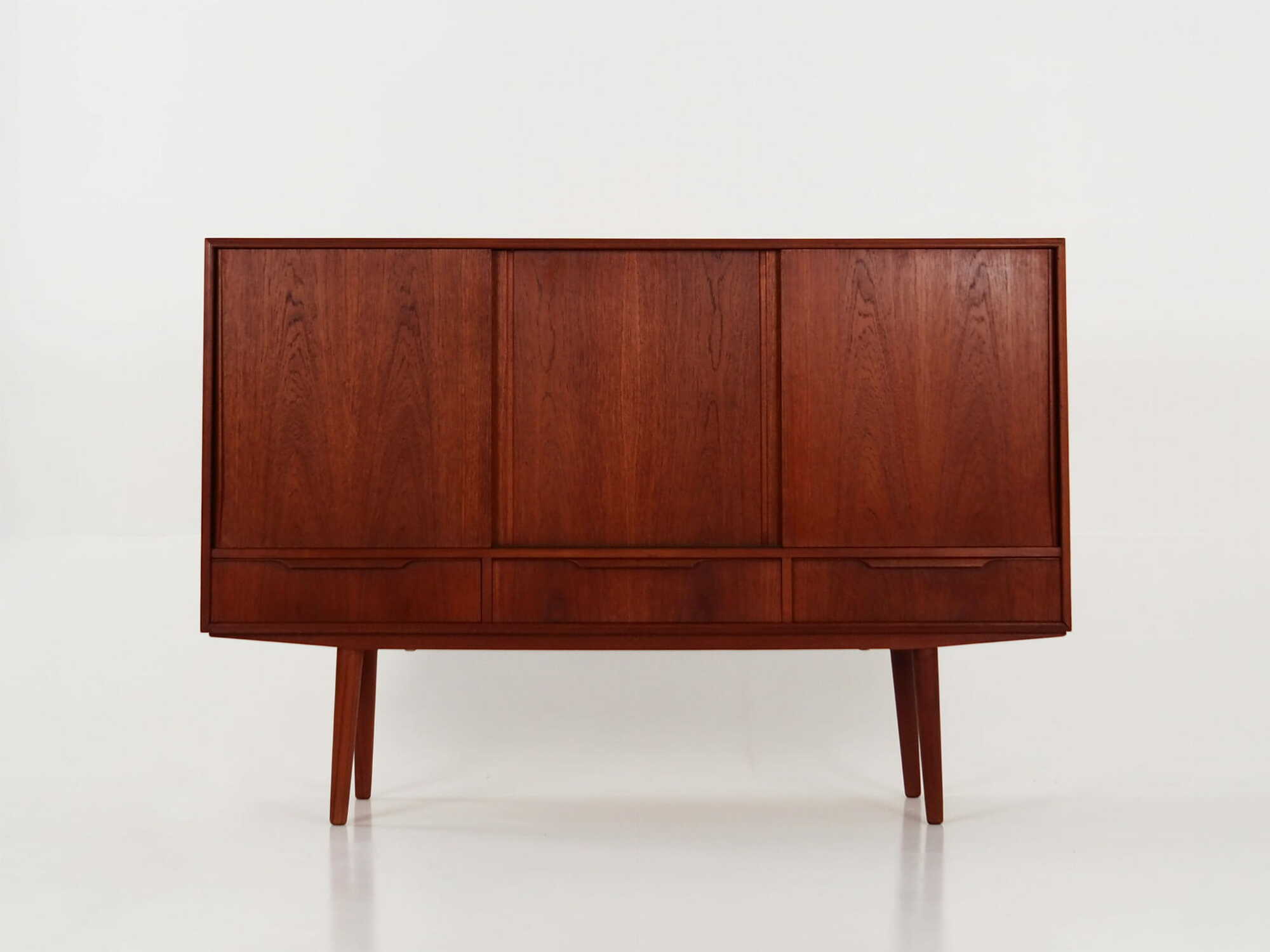 Highboard Teak Brown 1960s 1