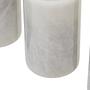 3x Salmo Portacandele Marmo Bianco 6