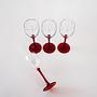 Wine glasses 4x Red 5