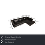 Face Ecksofa Leder Schwarz 1