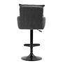 2x Drehbarer Barstuhl DIDRIP Höhenverstellbar Grau 3