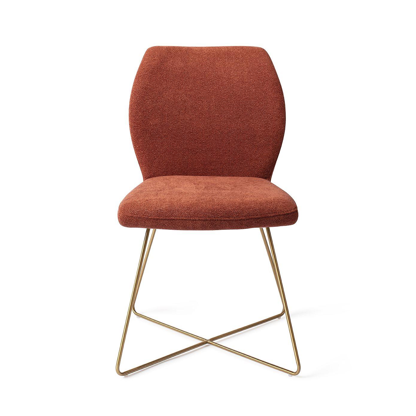 Ikata Dining chair Cross Cosy Copper 3
