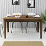 Milan Dining Table Walnut Brown 145cm x 75cm 1
