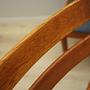 6x Vintage Stuhl Teakholz Textil Braun 1970er Jahre 13