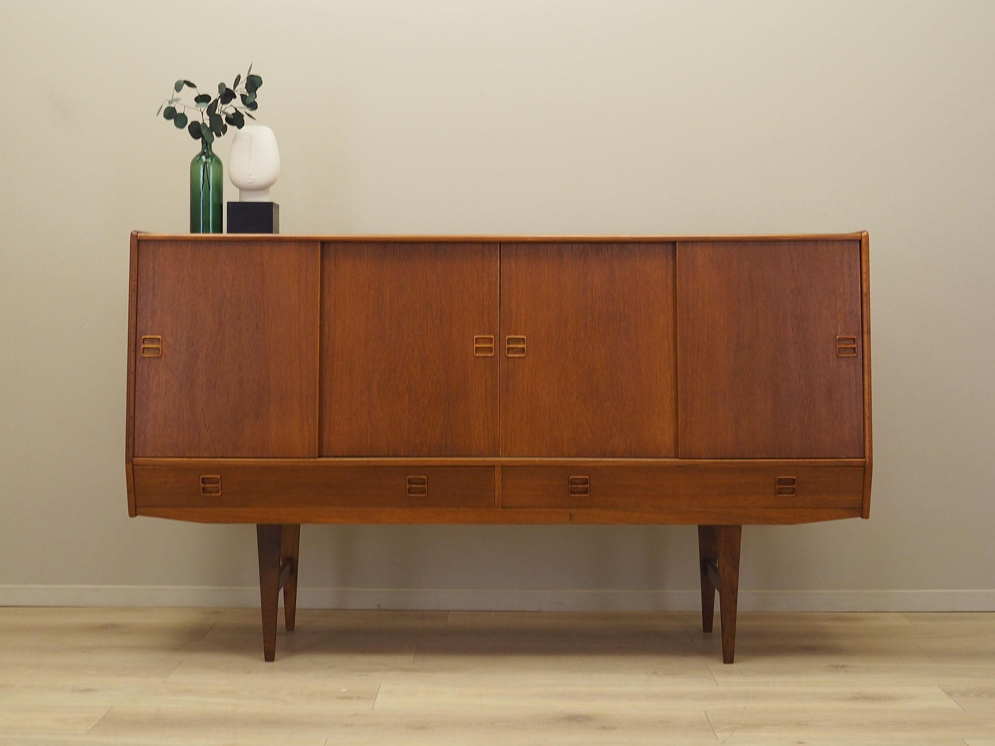 Highboard Teak wood 1960s 2