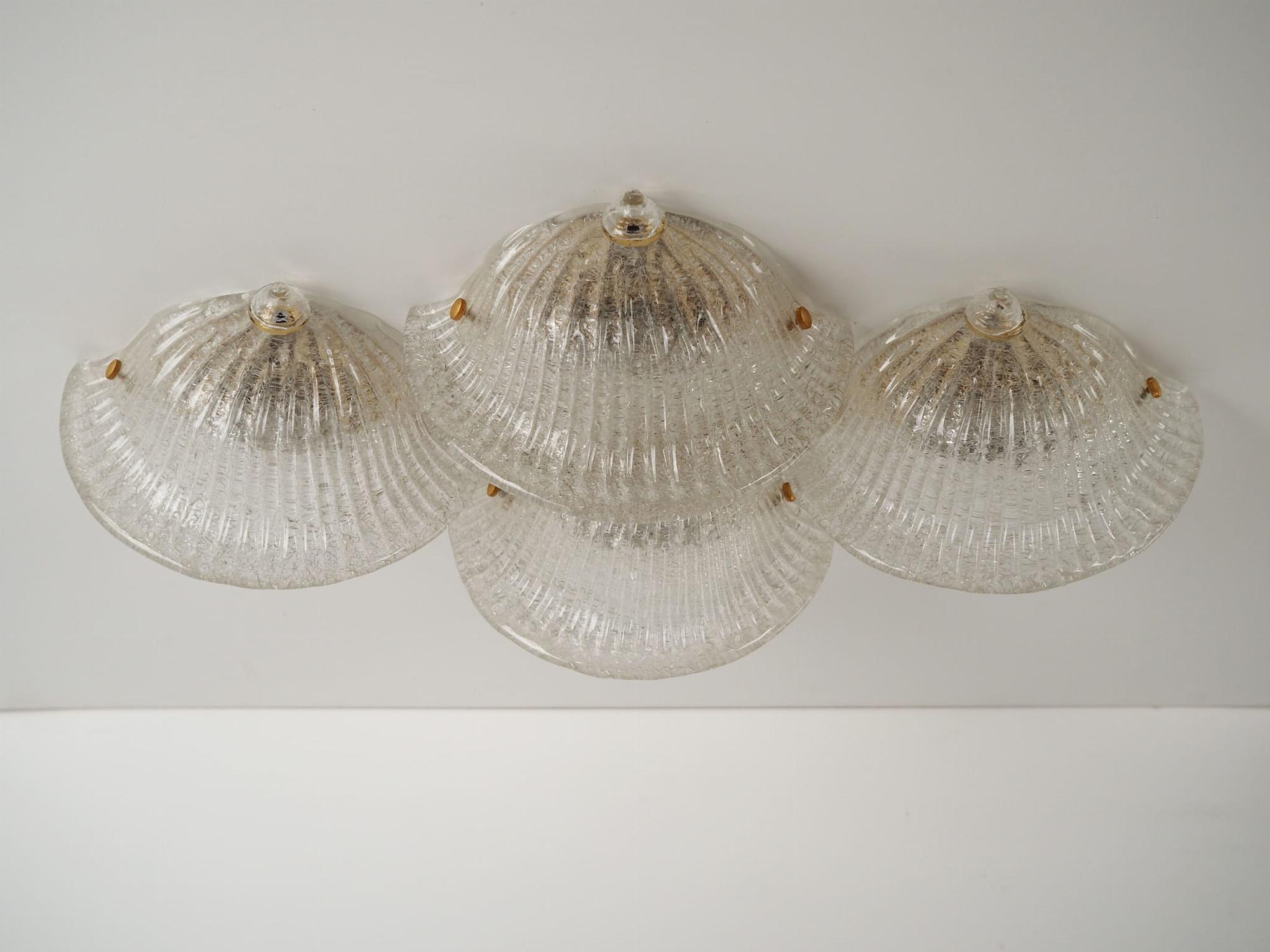 Wandlampe Muranoglas 1970er Jahre 10