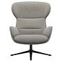 Reno armchair swiveling Naples fabric 2250 silver grey 1