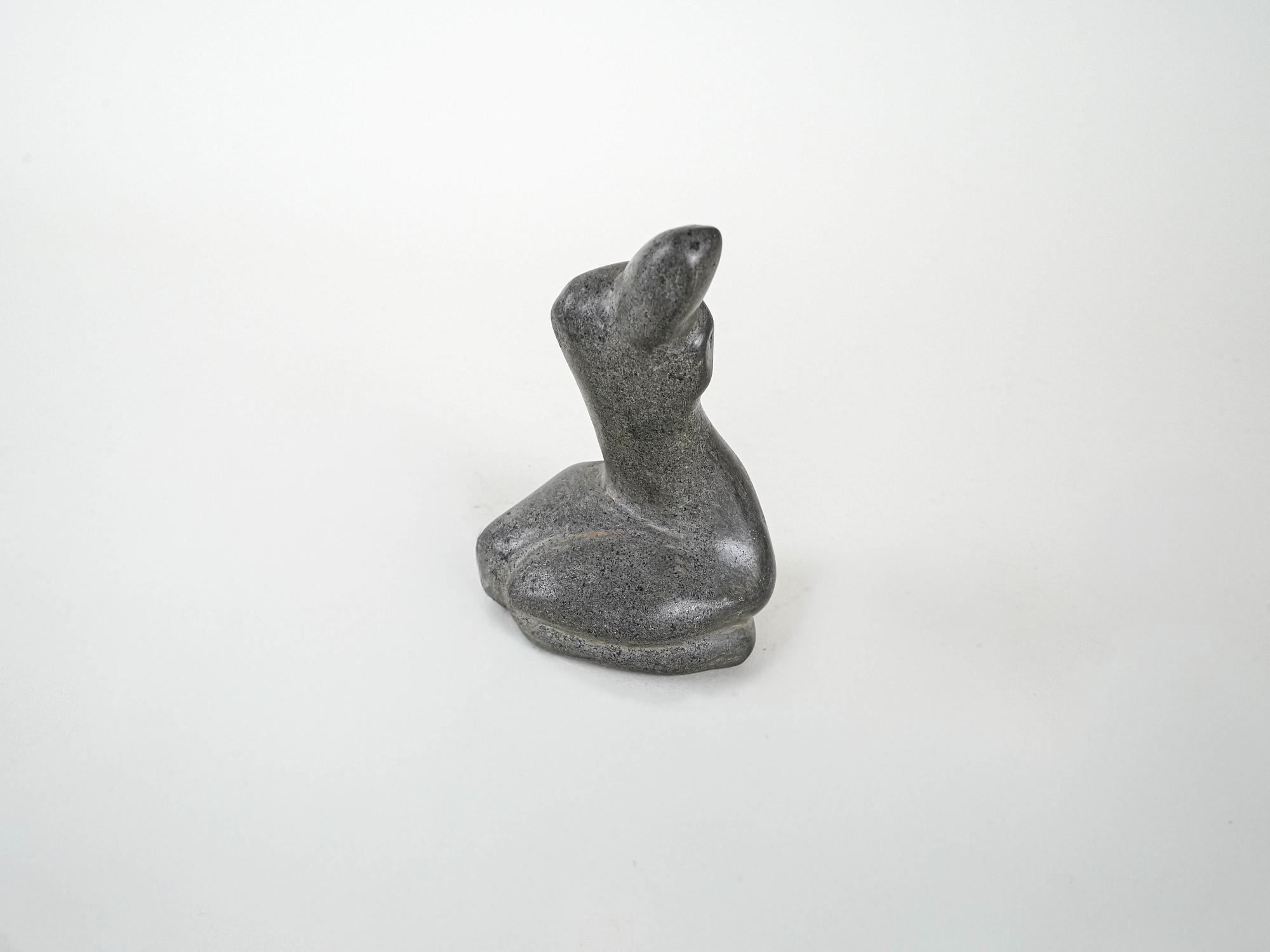Steinfigur Grau 1960er Jahre 5