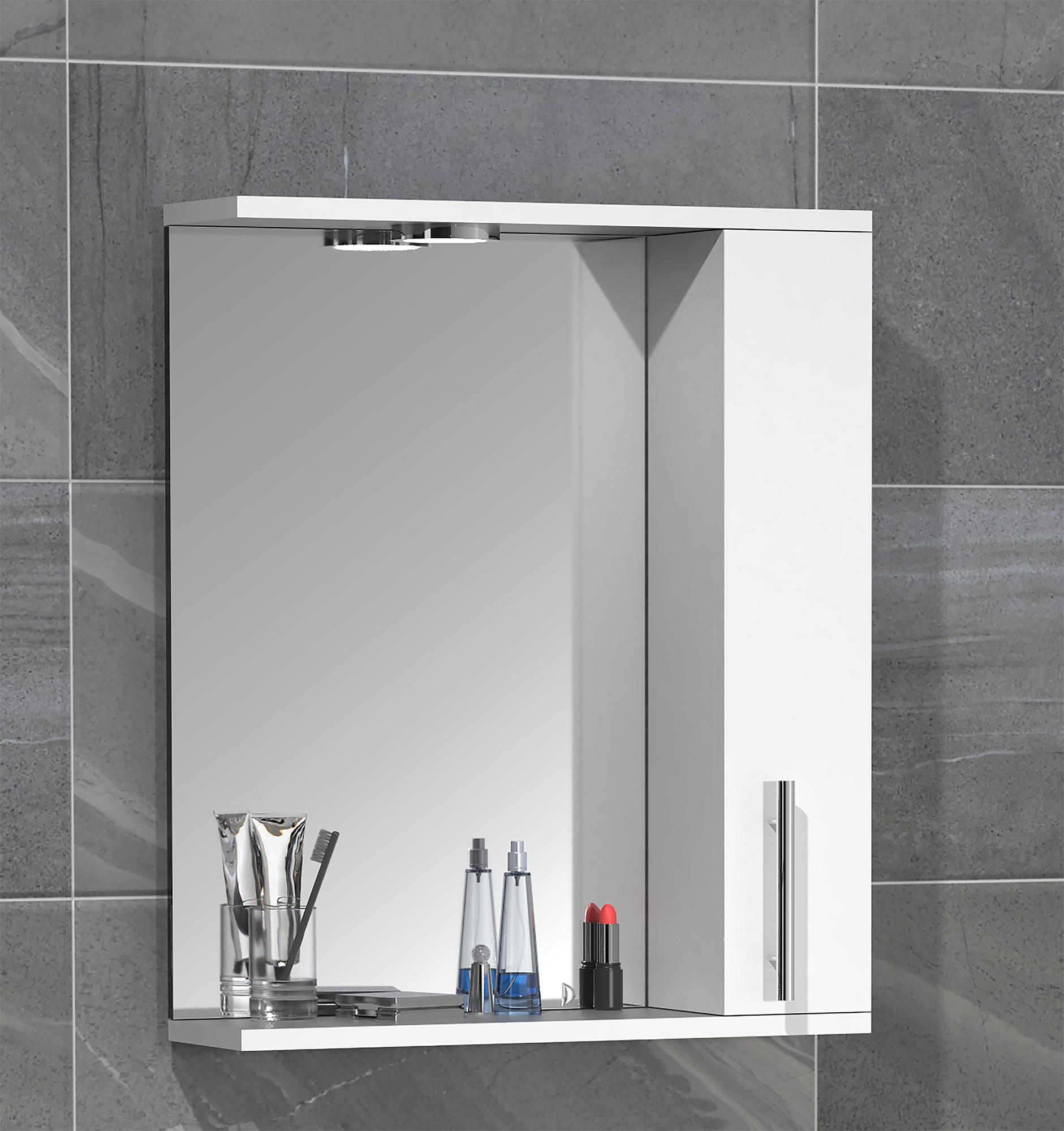 Lisalo Illuminated Mirror Cabinet White 2