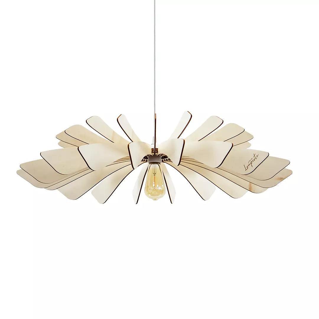 Aurora Pendelleuchte Holz 80cm 3