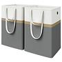 2x Abumi Laundry Basket Grey 1
