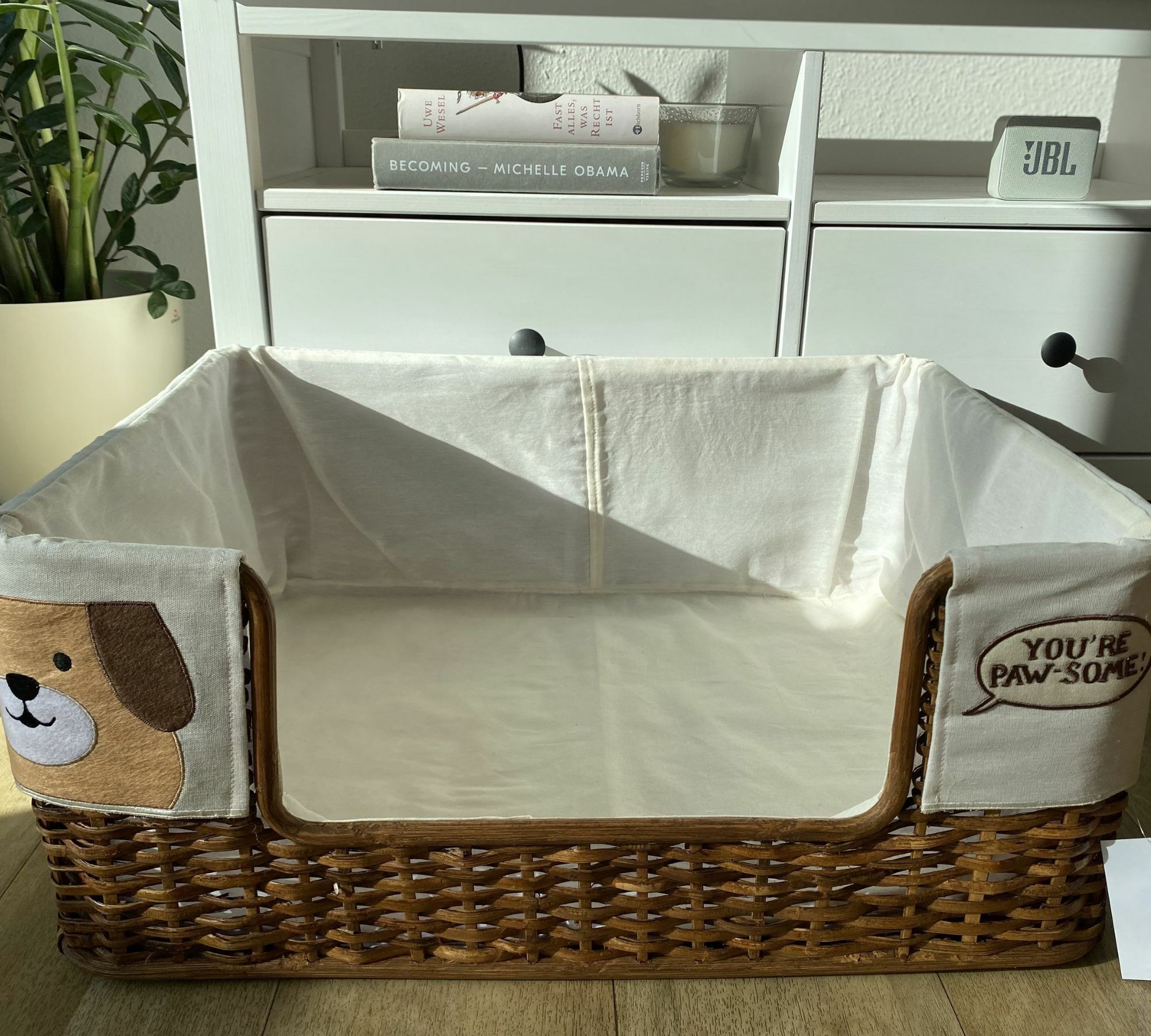 Hundebett Mittel Rattan Braun 0