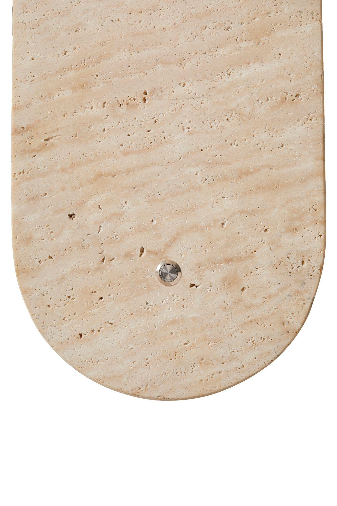 Tor Wandleuchte Travertin Creme 6