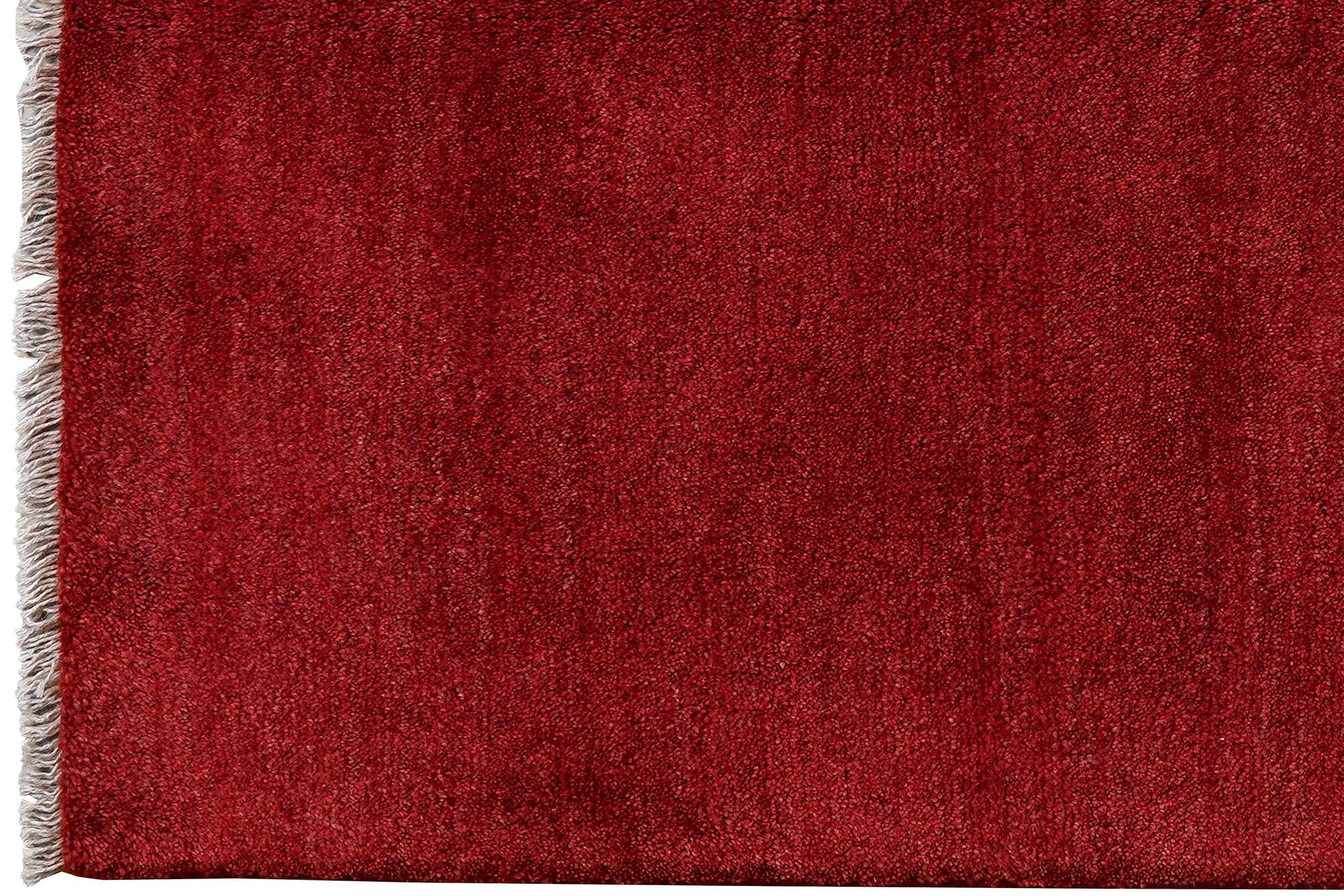 Gabbeh Teppich Wolle Rot 1