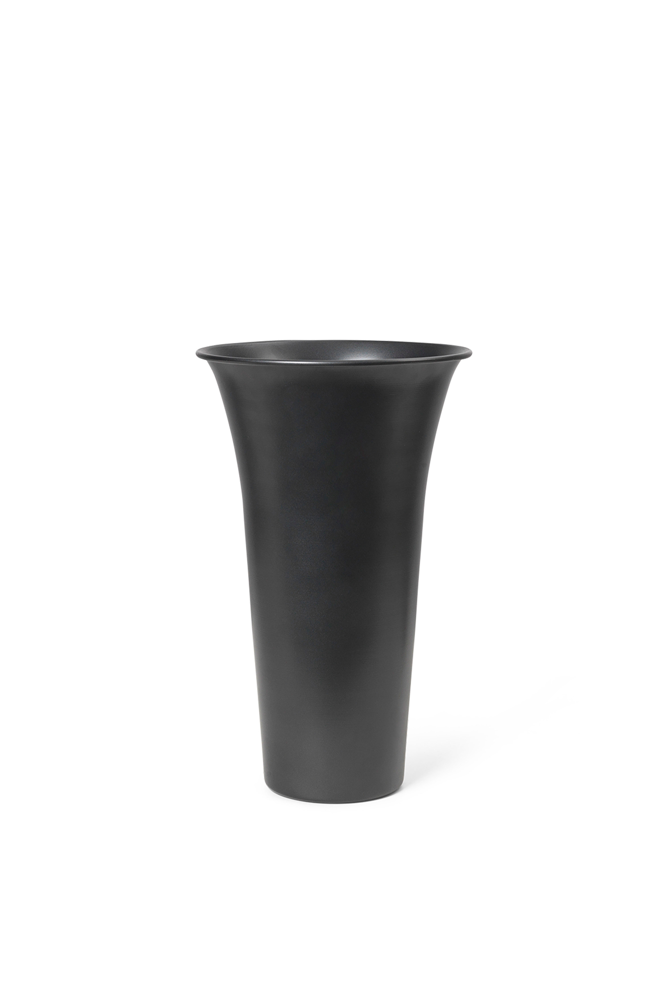 Spun Vase Aluminium Schwarz 0