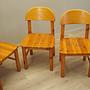 Chair Set 4-piece Brown 1960s 3