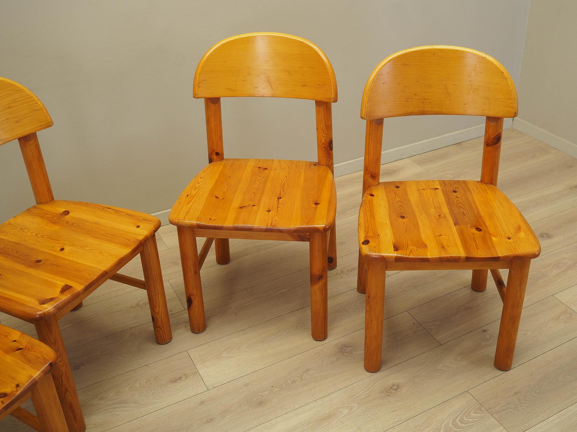Chair Set 4-piece Brown 1960s 3